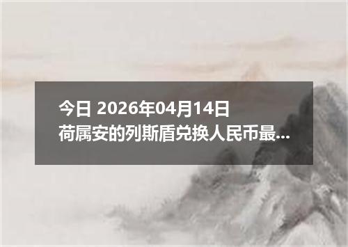 今日 2026年04月14日 荷属安的列斯盾兑换人民币最新汇率行情